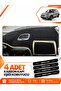 Fiat 500L (2013-2017) Compatible Front Cover Glove Box Protection Protector Carpet - Black-Beige - Fi001