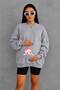 3 Yarn Combed Cotton Intermediate Babak Baby Printed Maternity Sweatshirt Jq4