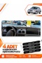 Hyundai Accent Admi̇re-Mi̇leni̇um (2000-2006) Compatible Front Torpedo Protection Cover - Black-Grey - Hu009