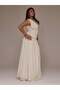 Rochie maxi, crem - 4