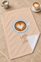 Latte Love Coffee Cup and Latte Art Peach Tone 2-Piece Kitchen Towel Set 35X55 - 4