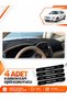 Kia Cerato (2004-2008) Compatible Front Cover Torpedo Protection Protective Case Carpet - Black-Beige - Ki006