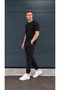 3 Threaded Ribbed Compact Combed Cotton Men's Jogger Sweatpants with Elastic Cuffs - 3