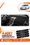 Toyota Auris E150 (2006-2012) Compatible Front Cover Glove Box Protection Carpet - Black-Beige - To005