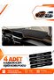 Peugeot 2008 (2020-2026) Compatible Front Torpedo Protection Case Carpet Cover - Black-Brown - Pe011
