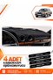 Mercedes W123 (1976-1985) Compatible Front Torpedo Protection Carpet Cover - Black-Blue - Mb010