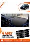 Mitsubishi Colt Pocked (2004-2013) Compatible Front Glove Box Protection Cover - Black-Blue - Mi005