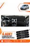 Opel Corsa D (2006-2014) Compatible Front Chest Glove Box Protection Cover Carpet Protector - Black-Grey - Op008
