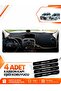 Renault Kangoo 3 (2010-2018) Compatible Front Cover Glove Box Protection Carpet - Black-Beige - Re028