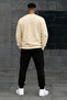 Unisex Oversize Sweatshirt Tracksuit Set – Winter Sweatshirt & Seasonal Sweatpants 2-Piece Set Fish Printed - 3