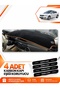 Renault Latitude (2010-2015) Compatible Front Torpedo Protection Cover - Black-Brown - Re034