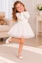 Girl's Bow Tulle Skirt Sweat Dress Casual Dress - 3