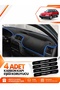 Rover 214 (1989-1999) Compatible Front Torpedo Protection Case Carpet Protective Cover - Black-Blue - Ro001