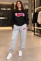 Baddie Unisex Printed Sweatshirt and Sweatpants Oversize Premium Set