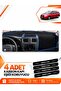 Daci̇a Logan Mcv (2012-2021) Compatible Front Torpedo Protection Case Carpet Cover - Black-Blue - Re015