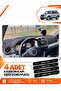 Toyota Rav4 (2000-2005) Compatible Front Torpedo Protection Case Carpet Cover - Black-Red - To022