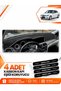 Mercedes W204 C180 (2007-2014) Compatible Front Torpedo Protection Cover Carpet Protector - Black-Grey - Mb006