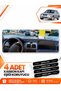 Hyundai Accent Admi̇re-Mi̇leni̇um (2000-2006) Compatible Torpedo Protection Cover - Black-Blue - Hu009