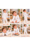 Ss Gi̇yi̇m Boys' Ecru Teddy Bear Patterned 2-Piece Pajama Set – Long Sleeve Children's Pajama Set - 3