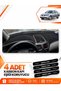 Nissan Almera Covered (2000-2006) Compatible Front Torpedo Protection Cover Carpet - Black-Grey - Ni001