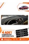 Honda Accord (2002-2008) Compatible Front Cover Torpedo Protection Protective Case Carpet - Black-Beige - Ho001