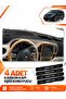 Mercedes Vi̇to W447 (2014-2021) Compatible Front Torpedo Protection Cover Carpet Protector - Black-Grey - Mb026