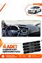 Kia Ceed (2013-2019) Compatible Front Chest Glove Box Protection Cover Carpet Protective Panel - Black-Grey - Ki004