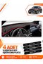 Mercedes Glc (2015-2020) Compatible Front Torpedo Protection Case Carpet Cover - Black-Red - Mb015