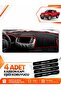 Mitsubishi L200 (2005-2015) Compatible Front Torpedo Protection Case Carpet Cover - Black-Red - Mi007