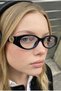Geranyy Black Frame Ultra Light Blue Block Blue Light Filter Women's Glasses - 4