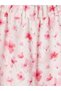 Ozmarka New Season Pink Girls' Floral Capri Pants with Elastic Waist - 3