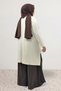 68106 Plus Size Skirt Oval Cut Modal Tunic - Cream - 7