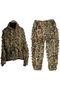 3D Camouflage Jumpsuit, Jungle Camouflage Suit Woody Camouflage Clothing with Caps and Camouflage Gloves for Hunting Camping Hidden Adult