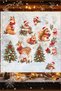 Watercolor Christmas Forest Animals Baby and Kids Room Wall and Glass Sticker - 3