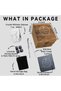 Stones and Glass Gift Set, 4 Granite Chilling Stone and Whisky Glass in Wooden Box, Gift Set with Ice Tongs, Slate Coasters, Alcohol Gift for Men/Dad/Christmas/Husband/New Home Gifts - 2