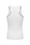 Pack of 5 White Men's Sports Rambo Undershirts 100% Cotton Ribbed Fabric - Custom Made Sleep Band with Gift - 6