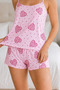 Night Pink Women's Polka Dot Pajama Set - 6