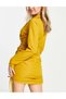 Rochie mini, galben - 3