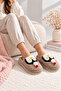 Penguin Non-Slip Sole Winter Women's House Slippers Dowry Slippers Closed Toe Warm Soft House Slippers Stc1371 - 4