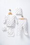 Baby Boy 5-Piece Hospital Discharge Set Patterned Bodysuit Set Newborn Baby Set - 2