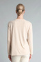 E9895Axbg322 Beige Regular Fit Crew Neck Patterned Long Sleeve T-Shirt - 5