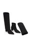 Women's black suede detachable boot