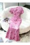 Rochie mini, roz - 3