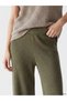 Texx Store Quality Khaki Thessaloniki Straight Comfortable & Relaxing Wide Leg Women's Trousers - 3