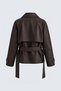 Stradi Belted and Draped Trench Coat Lined Trench - 5