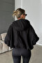 Oversize Thick Anti-Pilling Cashmere Bomber Style Hooded Women's Jacket - 8
