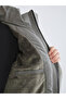 Create your style with uzg store: khaki standard fit Hooded men's puffer jacket - 4