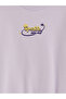 Alita City Lilac Embroidered Girls' Sweatshirt with a Difference - 2