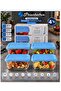 4 Pieces Snowbox Storage Container Rectangular with Blue Lid 420 Cc Volume - 2
