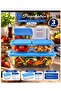 3 Pieces Snowbox Storage Container Small with Blue Lid 275 Cc Volume Square Large 1200 Cc Rectangular - 2